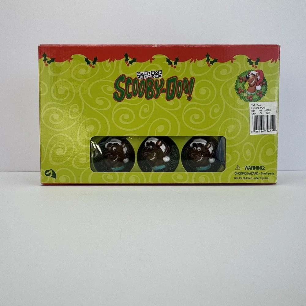 2001 Gemmy Scooby-Doo Cartoon Network 10 Ct Holiday Christmas String Light Set